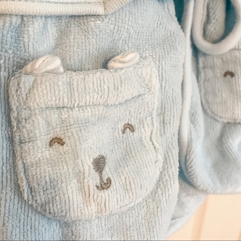 🏷️ Free Add-On | Carters Blue Bear Baby Bath Robe - Picture 4 of 4